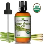 Usda Organic Lemongrass Essential Oil 1OZ Pure Steam Distilled Aromatherapy. Fixed Price $14.99.
