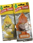 Little Trees Car Fresheners Lot Of 2 Vanillaroma & Coconut. Fixed Price $8.80.
