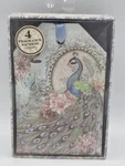 New Linen Fragrance Sachets 4 Pk. Punch Studio Peacock Floral Design. Fixed Price $12.00.