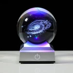 Inch 3D Galaxy Planet Glass Ball With Light Lamp 8CM/3.15IN,. Fixed Price $39.89.