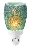 Scentsy Glitter Teal Plug-in Nightlight Wax Mini Warmer- New Box!. Fixed Price $20.00.