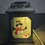 Snowman Christmas Tree Lighted Lantern Scented Wax Warmer Scentsationals Read. Fixed Price $21.95.