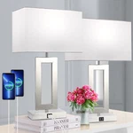 22'' Lamps For Bedrooms Set Of 2, Touch Control Table With Usb Ports,.... Fixed Price $114.80.