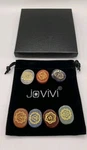 Chakra Crystal Set Of 7 With Symbols Natural Healing Stones Jovivi New. Fixed Price $14.00.