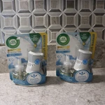 Packs Of Air Wick Plug Scented Oil Kits (2 Warmers + Refills) Fresh Linen. Fixed Price $14.99.