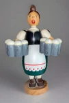 German Incense Smoker Helga Oktoberfest, Original Erzgebirgische Volkskunst. Fixed Price $110.00.