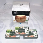 Art Naturals Blonde Woodgrain Aroma Diffuser + Essential Oils Set 12 Blend. Fixed Price $29.99.