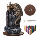 Makouyu Dragon Backflow Incense Holder Waterfall Burner, With 100. Fixed Price $37.61.