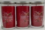 3PK Yankee Candle Sparkling Cinnamon 12 Oz Ea Single Wick New Fast Ship. Fixed Price $46.95.