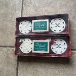 Crabtree And Evelyn Noel Fragranced Ornaments Frankincense Siberian Fir Two. Fixed Price $74.99.