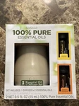 Scentsationals Aromatherapy 100% Pure Essential Oils 3-PIECE Diffuser Gift Set. Fixed Price $19.99.