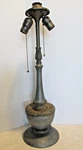 Rare Antique Unsigned Arts & Crafts Table Lamp Base Nickel Brass Bsmt. Fixed Price $150.00.