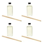 Hosley Set Of 4 Vanilla Almond Reed Diffuser Refill Oil, 200ML Each.. Fixed Price $27.99.