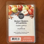 Better Homes And Garden Farm Apple & Pumpkin Scented Wax Cube Melts 5 Oz. Fixed Price $12.48.