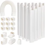 Guequitlex 3" W 16.1 Ft Line Set Cover Kit For Mini Split Air Conditioner Decora. Fixed Price $62.99.