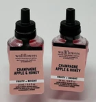 2 Bath Body Works Champagne Apple Honey Wallflower Fragrance Refill Bulb Plug In. Fixed Price $13.99.