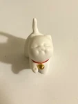 Incense Stick Holder Handmade Small Ceramic Cat, White, Great Gift. IN-18. Fixed Price $10.39.