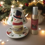 Yankee Candle North Pole Shade & Matching Plate + Concentrated Room Spray. Fixed Price $20.00.