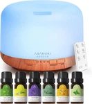 Asakuki Diffuser With Essential Oils Set, 500ML Aromatherapy Humidifier. Fixed Price $58.91.