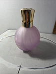 Vtg Lampe Berger Lavender Swirl Glass Catalytic Fragrance 6" Wik New. Fixed Price $60.00.