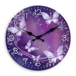 Constantplanet Butterfly Wall Clocks For Living Room Glass Purple. Fixed Price $84.73.