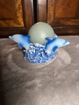 Vintage Jumping Waves Dolphins Candle Holder. Fixed Price $14.00.