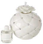 Italian White Bone China Diffuser W/ Swarovski Accents /new. Fixed Price $19.30.