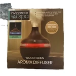 Invigorate Spa Aroma Diffuser Led Essential Oil Humidifier Wood Grain. Fixed Price $12.99.