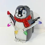 Festive Penguin Christmas Lights Wallflower Nightlight Bath & Body Works Plug. Fixed Price $7.00.