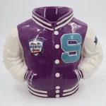 Scentsy Varsity Jacket Wax Warmer 2014 St Louis Reunion Purple White 1106-28678. Fixed Price $23.96.