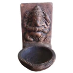 3.5" Ganesh Incense Holder Clay Ceramic Made India Hinduism Dhoop Cone Burner. Fixed Price $21.60.