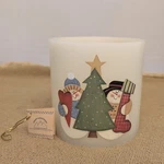 Crazy Mountain Votive Candle Holder Snow Couple Christmas Tree 5" High. Fixed Price $5.95.