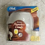 Glade Wisp Flameless Candle French Vanilla Scented Discontinued New Package. Fixed Price $18.00.