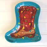 The Pioneer Woman Spoon Rest Christmas Cowboy Boot With Lights Melamine New Nwt. Fixed Price $7.50.
