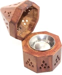 - 5 Inch Temple Wooden Charcoal/cone Burner. Fixed Price $13.99.