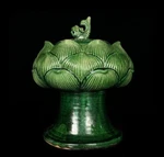 Old Chinese Tang-tricolor Glazed Pottery Incense Burner W/louts Flower Q1129. Fixed Price $379.99.
