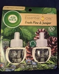Lot Of Air Wick Scented Oil 2-PACK Refill Fresh Pine & Juniper Limited. Fixed Price $8.50.