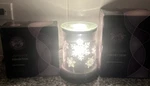 Scentsy Silver Frost Snowflake Wax Warmer & Broad Base. Fixed Price $28.00.