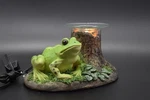 Electric Candle Oil/wax Warmer Frog Nature Resin Glass Plug-in Aromatherapy. Fixed Price $29.99.