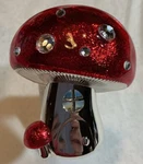 Bath & Body Works 2022 Red Metallic Mushroom House Wallflower Holder Plug In. Fixed Price $32.00.