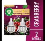 Air Wick - Ripe Cranberry & Currants 2PK Oil Refills Limited Edition New. Fixed Price $10.00.