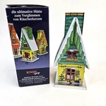 German Raucherhaus Knox Tin Smoking House Christmas Incense Cone Burner W/box. Fixed Price $16.95.