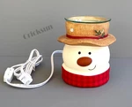 Ships Free! Christmas Holiday Winter Snowman Ceramic Electric Wax Melting Warmer. Fixed Price $39.95.
