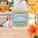 Yankee Candle Car Jar Air Freshener, Sun & Sand 4 Count. Fixed Price $17.95.