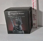 Elegant Expressions Dragon Tea Light Oil Warmer Medieval Gothic 4.5" Black New. Fixed Price $20.00.