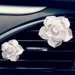 2 Pcs Camellia Air Vent Clips, Cute Flower Car Freshener Clip, Bling Suv .... Fixed Price $13.23.