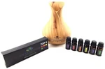 400ML Aromatherapy Essential Diffuser Ultrasonic Cool Mist & 6 Oils Included. Fixed Price $45.80.