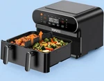 Topzee 11-QT Large Air Fryer Xl With Flex Basket, Divider For Dual Cooking Black. Fixed Price $99.99.