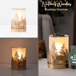 Nib Scentsy Nature's Wonders Wax Warmer, Deer Forest Scene, Retired. Fixed Price $38.99.