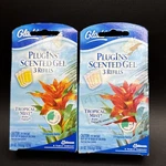 2 Packs Glade Plugins Tropical Mist 3 Scented Gel Refills Each. Fixed Price $19.90.